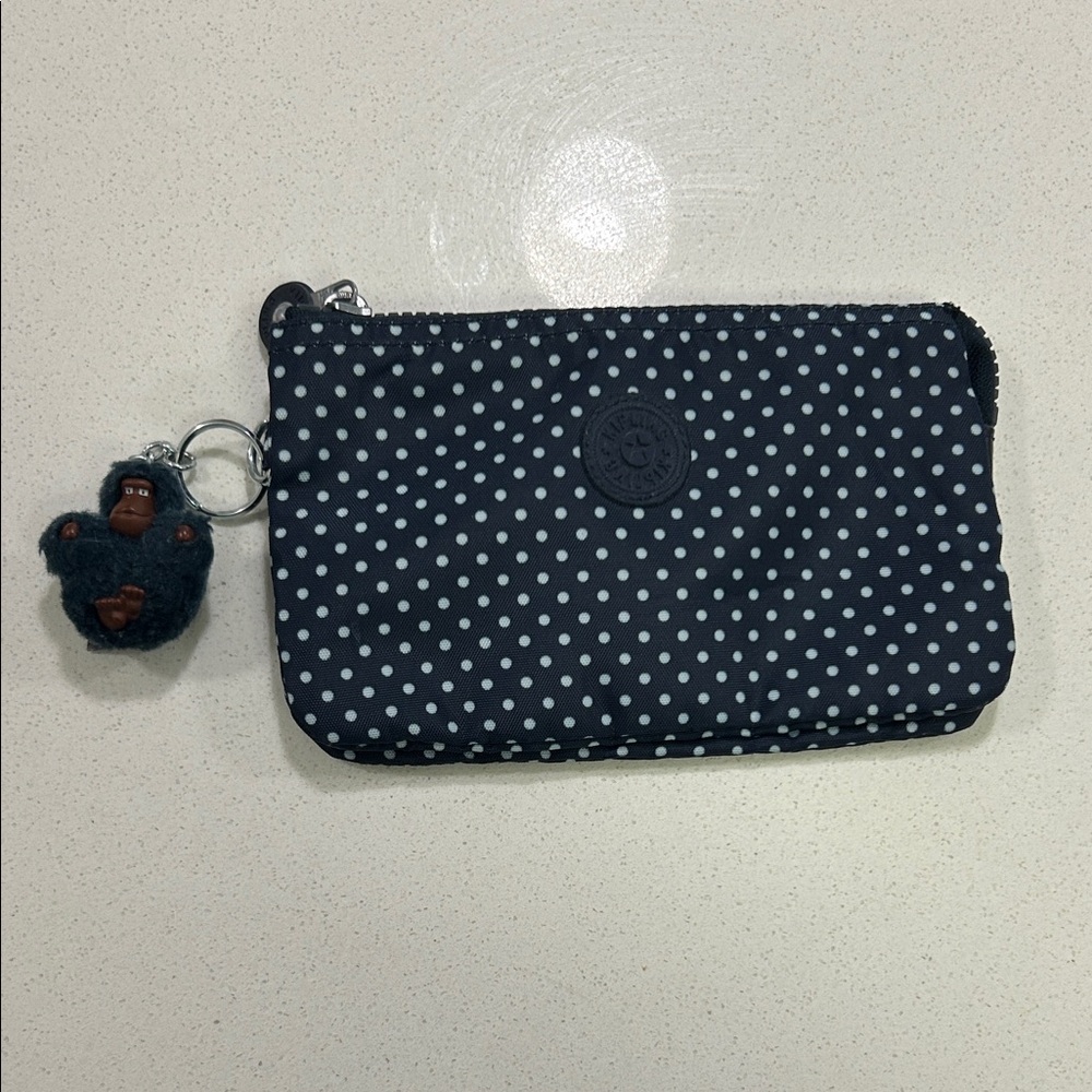 Kipling Creativity Small Pouch Polka Dot Wristlet… - image 1